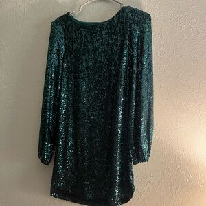 Steve Madden Teal Sequin Dress